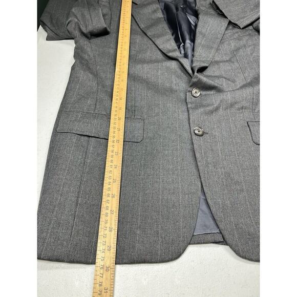Hickey Freeman 100% Wool Gray Button Front Suit coat Blazer 40R - Picture 3 of 9
